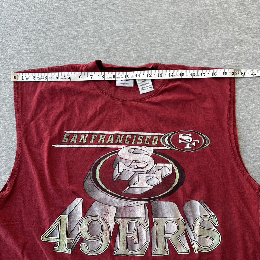 49ers San Francisco Tank Top The Edge Size L Red - Picture 4 of 10